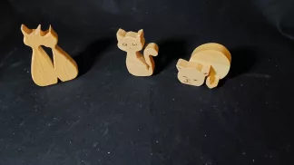 Cat trio - small